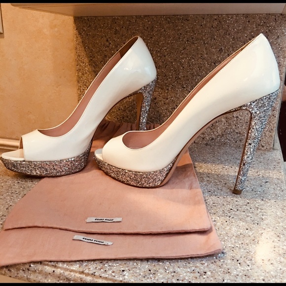 Miu Miu shoes white/silver - Picture 3 of 3